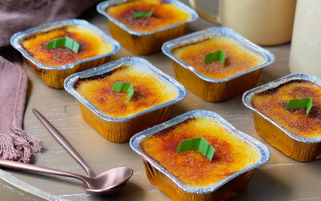 Durian Creme Brulee by Chef Kecik