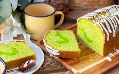 Coconut Pandan Loaf Cake by Chef Kecik