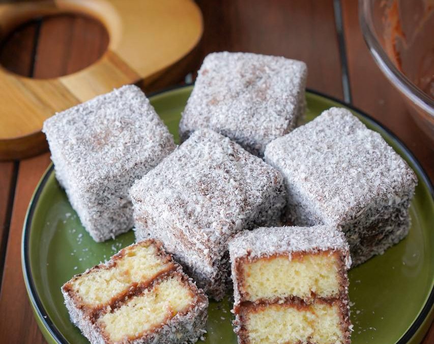 Lamingtons Callebaut Cake by Chef Kecik