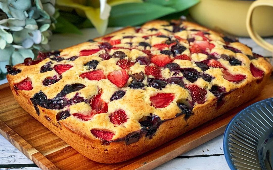 Berries Sheet Cake by Chef Kecik